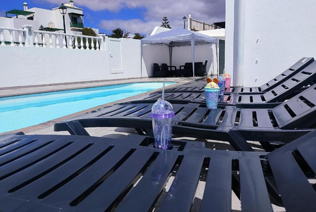 3 Private - 3 Privadas Shared Duplex Gara With Private Pool Privatunterkunft Costa Teguise